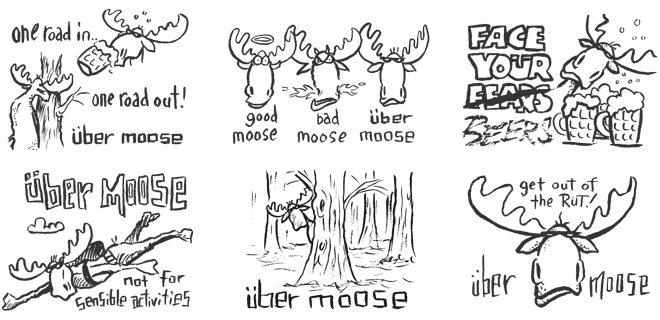 Uber Moose Cartoon Strip