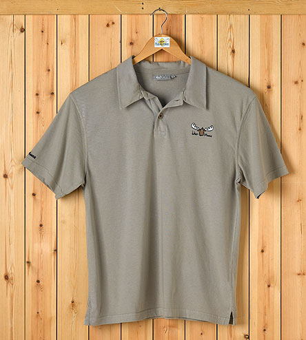 Jersey Polo Button Neck - Taupe