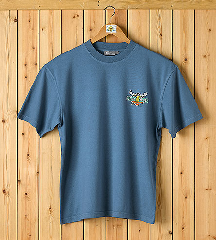 Turbo Mooster T-Shirt - Small Chest Print - Denim