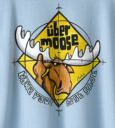 Best Shot T-Shirt - Large Back Print - Sky
