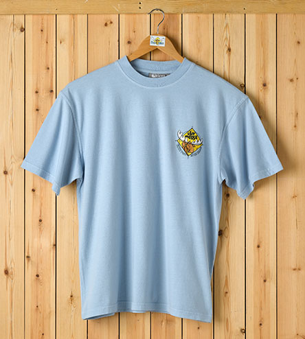 Best Shot T-Shirt - Small Chest Print - Sky