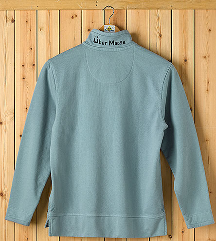 Uber Moose Button Neck Fleece - Lead