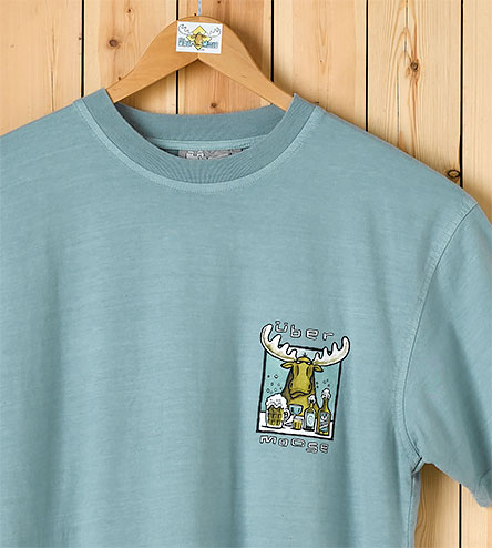 Comes a Round T-Shirt - Small Chest Print - Aqua