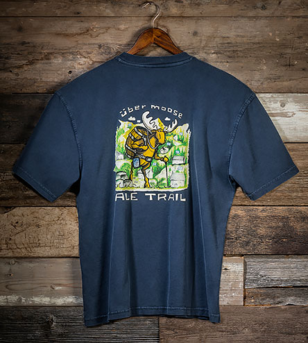 Ale Trail T-Shirt - Large Back Print - Indigo