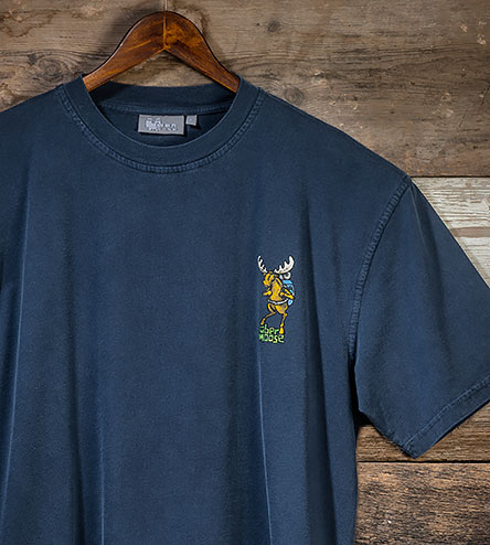 Ale Trail T-Shirt - Small Chest Print - Indigo