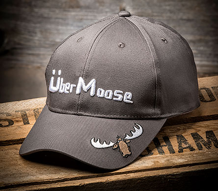 Uber Moose Baseball Cap in Grey