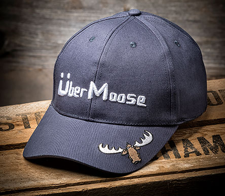Uber Moose Baseball Cap in Indigo