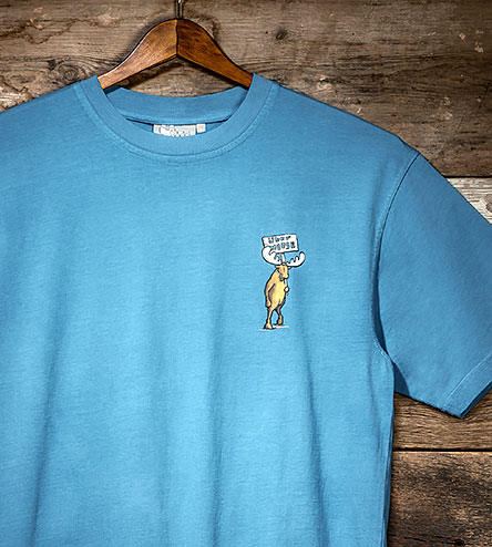 Call Of the Wild T-Shirt - Small Chest Print - Alaskan Blue