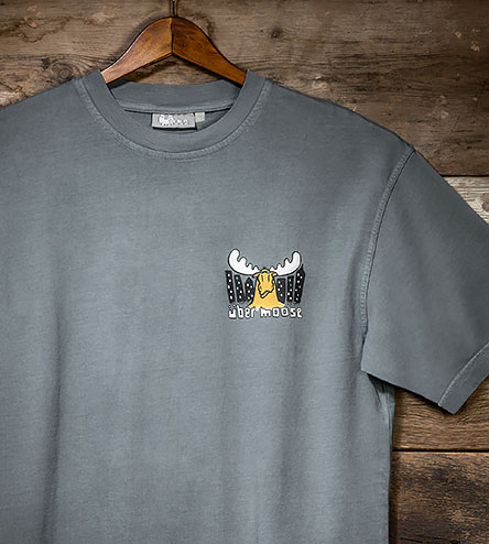 Head for the Hills T-Shirt - Small Chest Print - Grey