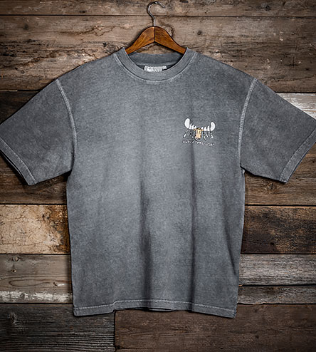 Mooster Chef T-Shirt - Small Chest Print - Charcoal