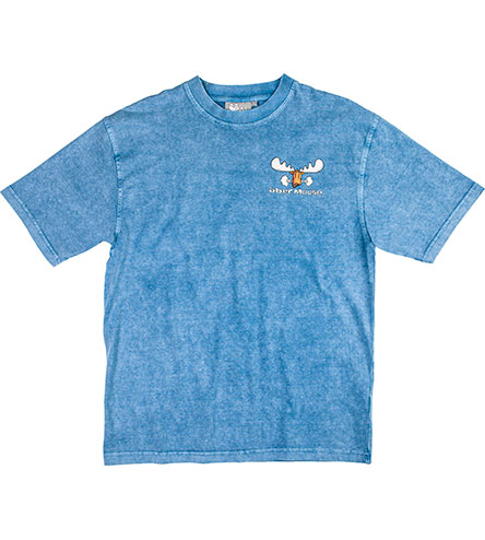 Aggressive When Hungry T-Shirt - Small Chest Print - Denim