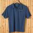 Jersey Polo Button Neck - Royal Blue