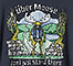 Don't Just Stand There T-Shirt - Large Back Print - Indigo