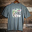 DJST Bike T-Shirt - Large Back Print - Grey