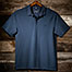 Pique Polo Shirt in Indigo