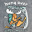 Hungover T-Shirt - Large Back Print - Charcoal