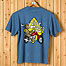 Easy Rider T-Shirt - Large Back Print - Denim